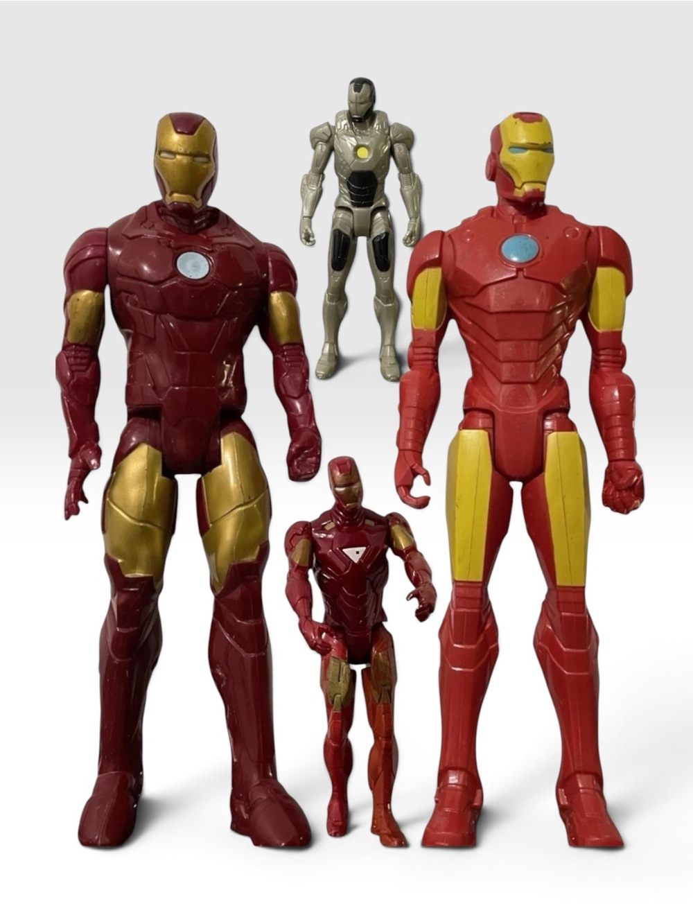 Marvel Iron Man Action Figure Lot (Set of 4) 5” and 11”